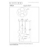Lucide GISELA - Suspension - Ø 84 cm - LED Dim. - 2700K - Avec module LED remplaçable - Ambre - Premium