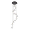 Lucide GISELA - Suspension - Ø 61 cm - LED Dim. - 12x3,5W 2700K - Transparent - Premium