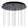 Lucide GISELA - Suspension - Ø 61 cm - LED Dim. - 12x3,5W 2700K - Transparent - Premium
