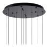 Lucide GISELA - Suspension - Ø 61 cm - LED Dim. - 12x3,5W 2700K - Convient aux mezzanines et plafonds hauts - Ambre - Premium