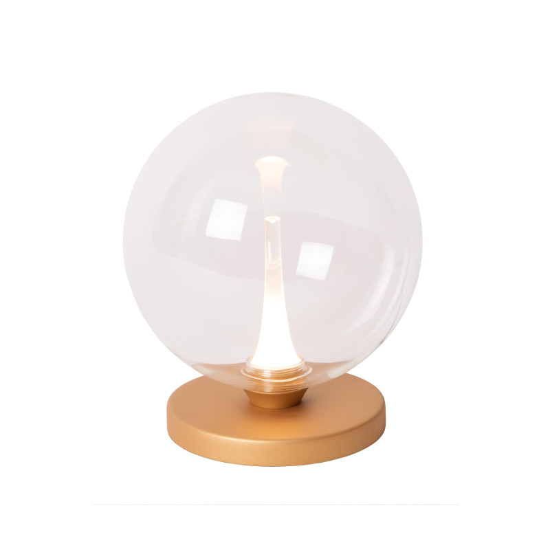 Lucide GISELA - Lampe de table - Ø 16 cm - LED Dim. - 1x5W 2700K - Transparent - Premium