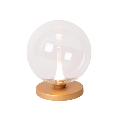 Lucide GISELA - Lampe de table - Ø 16 cm - LED Dim. - 1x5W 2700K - Transparent - Premium