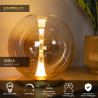 Lucide GISELA - Lampe de table - Ø 30 cm - LED Dim. - 1x12W 2500K - Ambre - Premium