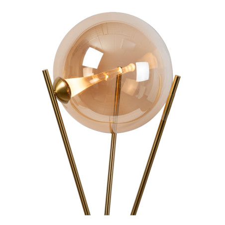 Lucide GISELA - Lampadaire - Ø 56 cm - LED Dim. - 1x12,2W 2700K - Avec module LED remplaçable - Ambre - Premium