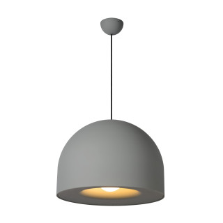 Lucide AKRON - Suspension - Ø 50 cm - 1xE27 - Convient aux mezzanines et plafonds hauts - Gris - Premium