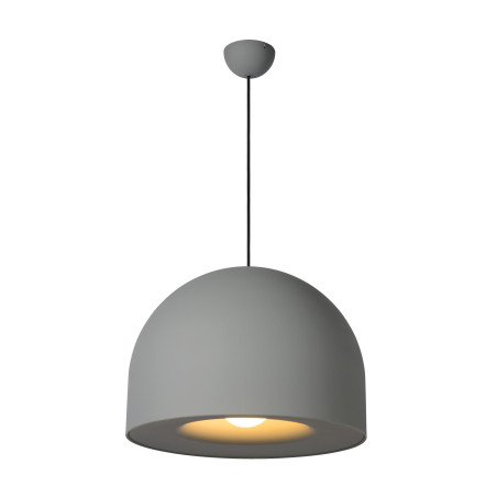 Lucide AKRON - Suspension - Ø 50 cm - 1xE27 - Convient aux mezzanines et plafonds hauts - Gris - Premium