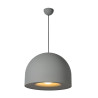 Lucide AKRON - Suspension - Ø 50 cm - 1xE27 - Convient aux mezzanines et plafonds hauts - Gris - Premium