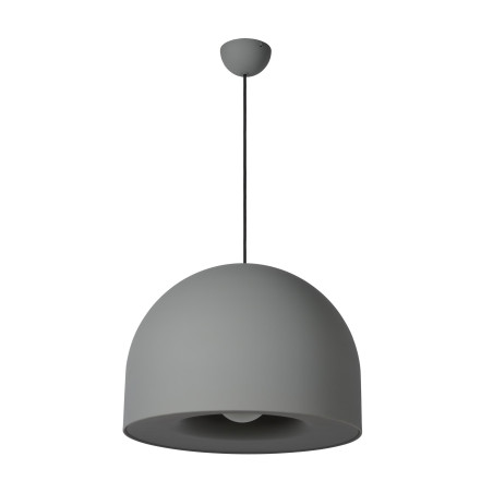 Lucide AKRON - Suspension - Ø 50 cm - 1xE27 - Convient aux mezzanines et plafonds hauts - Gris - Premium