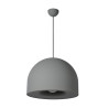 Lucide AKRON - Suspension - Ø 50 cm - 1xE27 - Convient aux mezzanines et plafonds hauts - Gris - Premium