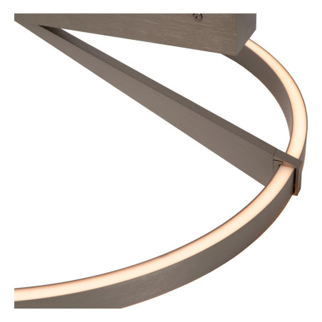 Lucide APPLAUSE - Plafonnier - Ø 60 cm - LED Dim. - CCT - 1x40W 2200K/4000K - Fer gris - Premium