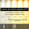 Lucide APPLAUSE - Plafonnier - Ø 60 cm - LED Dim. - CCT - 1x40W 2200K/4000K - Café - Premium