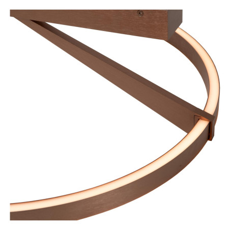 Lucide APPLAUSE - Plafonnier - Ø 60 cm - LED Dim. - CCT - 1x40W 2200K/4000K - Café - Premium
