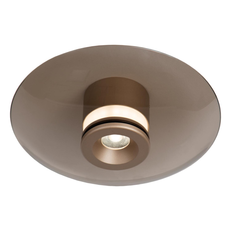 Lucide SANTIAGO - Plafonnier - Ø 23 cm - LED Dim. - CCT - 1x10W 2700K/4000K - Ambre - Premium