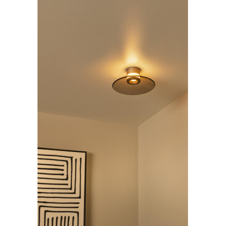 Lucide SANTIAGO - Plafonnier - Ø 23 cm - LED Dim. - CCT - 1x10W 2700K/4000K - Ambre - Premium