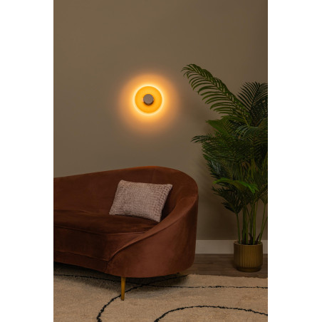 Lucide SANTIAGO - Applique murale - Ø 23 cm - LED Dim. - CCT - 1x10W 2700K/4000K - Ambre - Premium