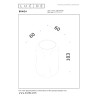 Lucide BRAGA - Applique murale - 1xGU10 (MR16) - Café - Premium