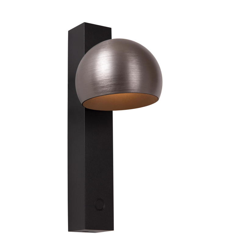 Lucide ESFERA - Applique murale - LED Dim. - 1x9W 2700K - Fer gris - Premium
