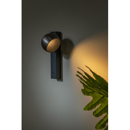 Lucide ESFERA - Applique murale - LED Dim. - 1x9W 2700K - Fer gris - Premium