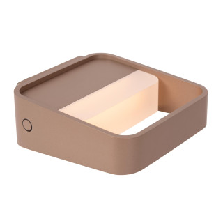 Lucide SILVI - Applique murale Rechargeable - Batterie/Piles - LED Dim. - 1x3,7W 2700K - Café - Premium