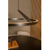 Lucide APPLAUSE - Suspension - Ø 60 cm - LED Dim. - CCT - 1x32W 2700K/4000K - Détecteur à balayage manuel - Fer gris - Premium