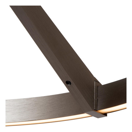 Lucide APPLAUSE - Suspension - Ø 60 cm - LED Dim. - CCT - 1x32W 2700K/4000K - Détecteur à balayage manuel - Fer gris - Premium