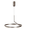 Lucide APPLAUSE - Suspension - Ø 60 cm - LED Dim. - CCT - 1x32W 2700K/4000K - Détecteur à balayage manuel - Fer gris - Premium