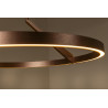 Lucide APPLAUSE - Suspension - Ø 60 cm - LED Dim. - CCT - 1x32W 2700K/4000K - Détecteur à balayage manuel - Café - Premium