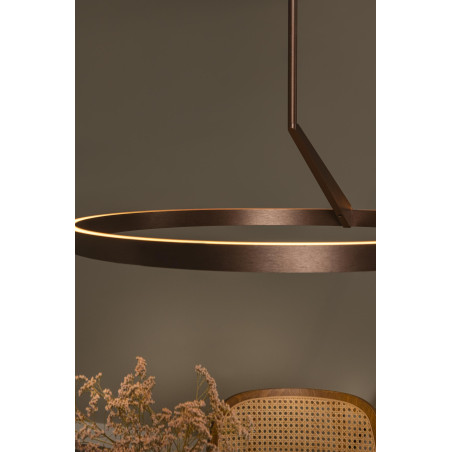 Lucide APPLAUSE - Suspension - Ø 60 cm - LED Dim. - CCT - 1x32W 2700K/4000K - Détecteur à balayage manuel - Café - Premium