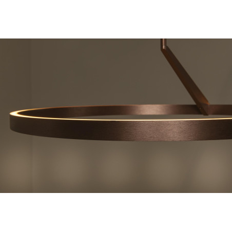 Lucide APPLAUSE - Suspension - Ø 60 cm - LED Dim. - CCT - 1x32W 2700K/4000K - Détecteur à balayage manuel - Café - Premium