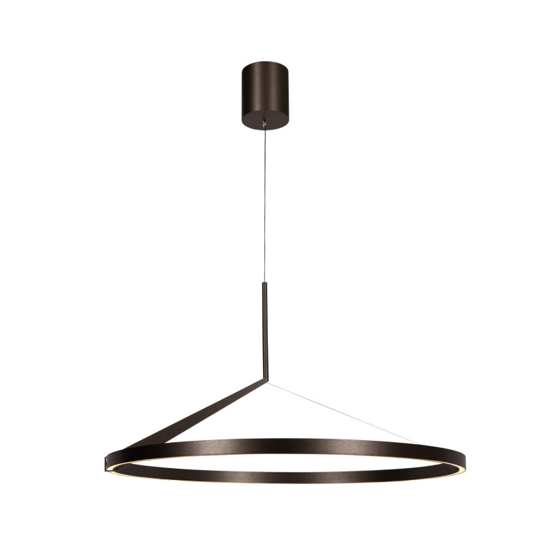 Lucide APPLAUSE - Suspension - Ø 80 cm - LED Dim. - CCT - 1x50W 2700K/4000K - Détecteur à balayage manuel - Fer gris - Premium