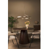 Lucide APPLAUSE - Suspension - Ø 80 cm - LED Dim. - CCT - 1x50W 2700K/4000K - Détecteur à balayage manuel - Fer gris - Premium