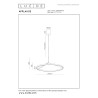 Lucide APPLAUSE - Suspension - Ø 80 cm - LED Dim. - CCT - 1x50W 2700K/4000K - Détecteur à balayage manuel - Fer gris - Premium