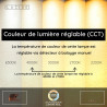 Lucide APPLAUSE - Suspension - Ø 80 cm - LED Dim. - CCT - 1x50W 2700K/4000K - Détecteur à balayage manuel - Café - Premium