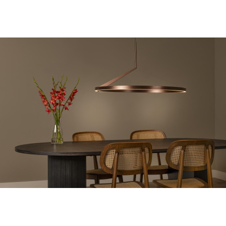 Lucide APPLAUSE - Suspension - Ø 80 cm - LED Dim. - CCT - 1x50W 2700K/4000K - Détecteur à balayage manuel - Café - Premium