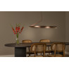 Lucide APPLAUSE - Suspension - Ø 80 cm - LED Dim. - CCT - 1x50W 2700K/4000K - Détecteur à balayage manuel - Café - Premium