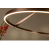 Lucide APPLAUSE - Suspension - Ø 80 cm - LED Dim. - CCT - 1x50W 2700K/4000K - Détecteur à balayage manuel - Café - Premium