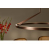 Lucide APPLAUSE - Suspension - Ø 80 cm - LED Dim. - CCT - 1x50W 2700K/4000K - Détecteur à balayage manuel - Café - Premium