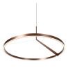 Lucide APPLAUSE - Suspension - Ø 80 cm - LED Dim. - CCT - 1x50W 2700K/4000K - Détecteur à balayage manuel - Café - Premium