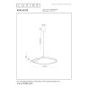 Lucide APPLAUSE - Suspension - Ø 80 cm - LED Dim. - CCT - 1x50W 2700K/4000K - Détecteur à balayage manuel - Café - Premium