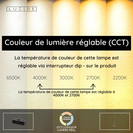 Lucide SANTIAGO - Suspension - Ø 32 cm - LED Dim. - CCT - 1x16W 2700K/4000K - Ambre - Premium