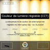 Lucide SANTIAGO - Suspension - Ø 32 cm - LED Dim. - CCT - 1x16W 2700K/4000K - Ambre - Premium