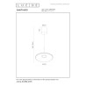 Lucide SANTIAGO - Suspension - Ø 32 cm - LED Dim. - CCT - 1x16W 2700K/4000K - Ambre - Premium