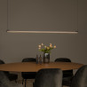 Lucide BRAGA - Suspension - LED Dim. - CCT - 1x36W 2700K/4000K - Détecteur à balayage manuel - Café - Premium