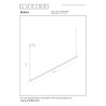 Lucide BRAGA - Suspension - LED Dim. - CCT - 1x36W 2700K/4000K - Détecteur à balayage manuel - Café - Premium
