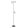 Lucide APPLAUSE - Lampadaire - Ø 33 cm - LED Dim. - CCT - 2700K/4000K - Fer gris - Premium
