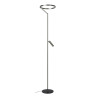 Lucide APPLAUSE - Lampadaire - Ø 33 cm - LED Dim. - CCT - 2700K/4000K - Fer gris - Premium