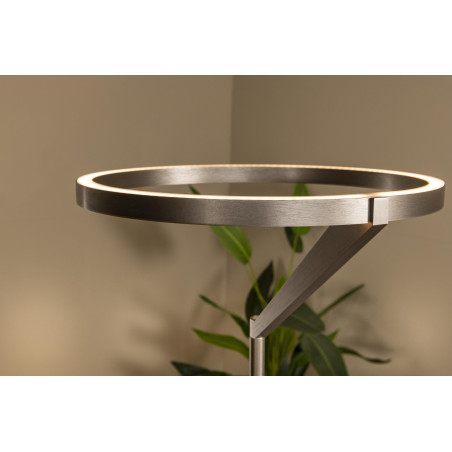 Lucide APPLAUSE - Lampadaire - Ø 33 cm - LED Dim. - CCT - 2700K/4000K - Fer gris - Premium