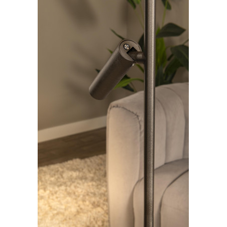 Lucide APPLAUSE - Lampadaire - Ø 33 cm - LED Dim. - CCT - 2700K/4000K - Fer gris - Premium