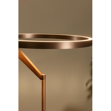 Lucide APPLAUSE - Lampadaire - Ø 33 cm - LED Dim. - CCT - 2700K/4000K - Café - Premium