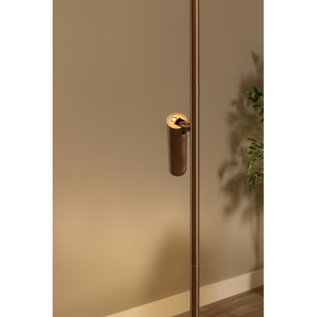 Lucide APPLAUSE - Lampadaire - Ø 33 cm - LED Dim. - CCT - 2700K/4000K - Café - Premium